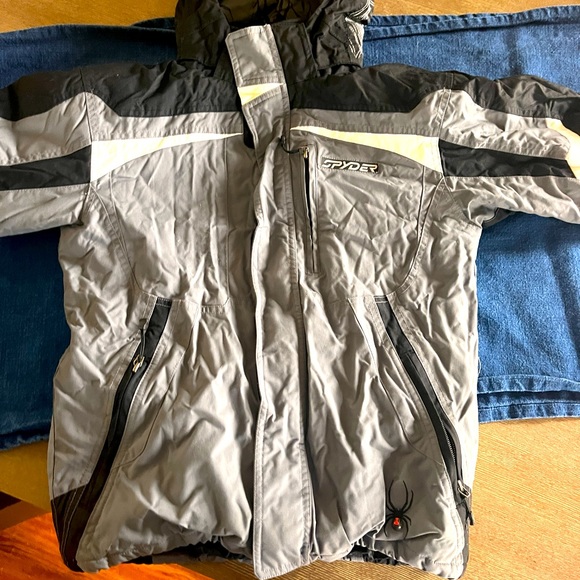 Spyder Ski Jacket. Worn twice. All snaps/zippers work. In good used condition. - Picture 2 of 3